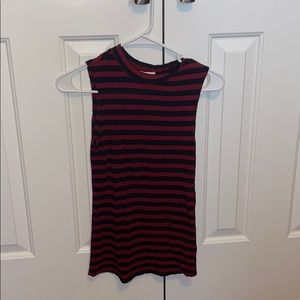 Red and black tank top